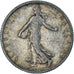Francia, Semeuse, Franc, 1912, Paris, BB, Argento, KM:844.1