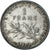 France, Semeuse, Franc, 1912, Paris, TTB, Argent, KM:844.1