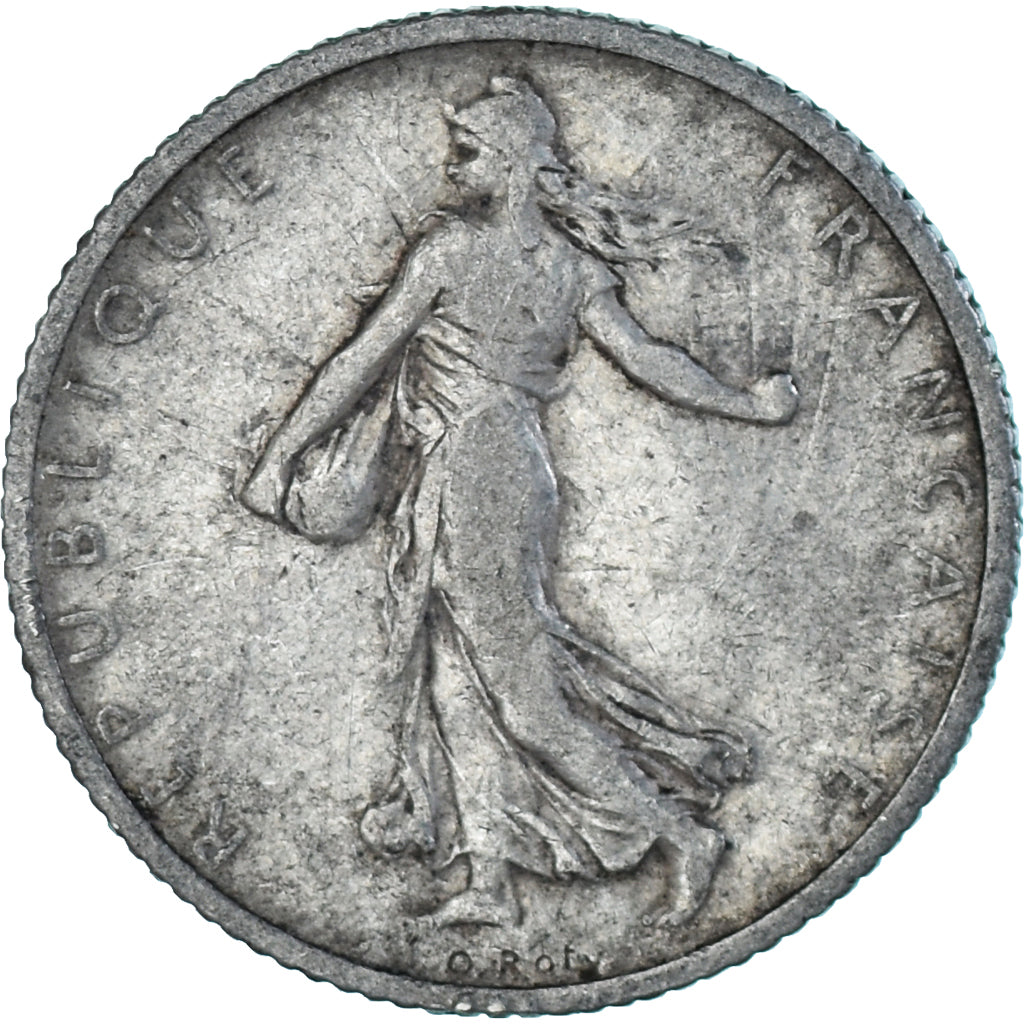 Moneta, Francia, Semeuse, Franc, 1905, Paris, MB, Argento, KM:844.1, Gadoury:467