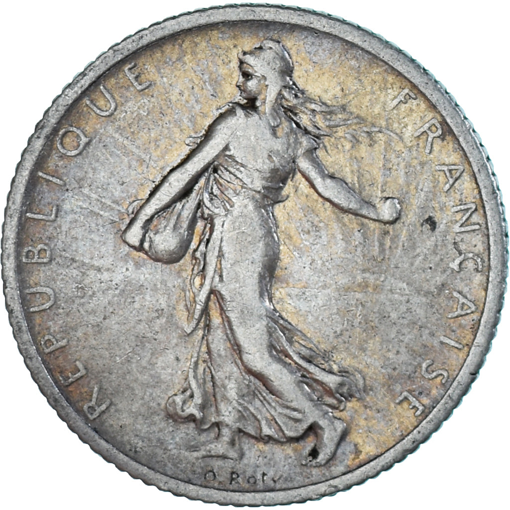 Monnaie, France, Semeuse, Franc, 1908, Paris, TB, Argent, Gadoury:467, KM:844.1