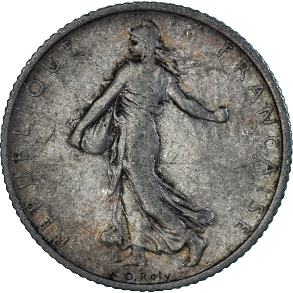 Coin, France, Semeuse, Franc, 1908, Paris, VF(30-35), Silver, KM:844.1