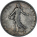 Coin, France, Semeuse, Franc, 1908, Paris, VF(30-35), Silver, KM:844.1