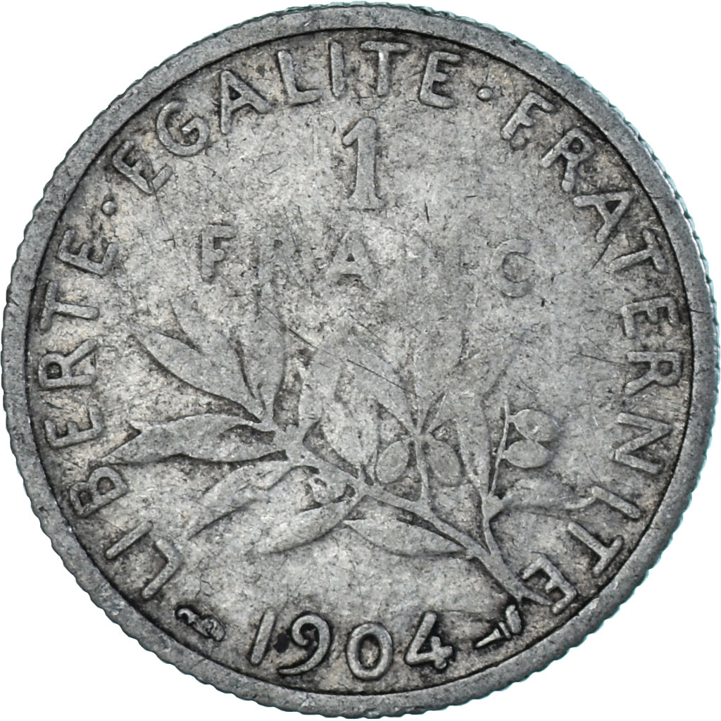 Monnaie, France, Semeuse, Franc, 1904, TB, Argent, Gadoury:467