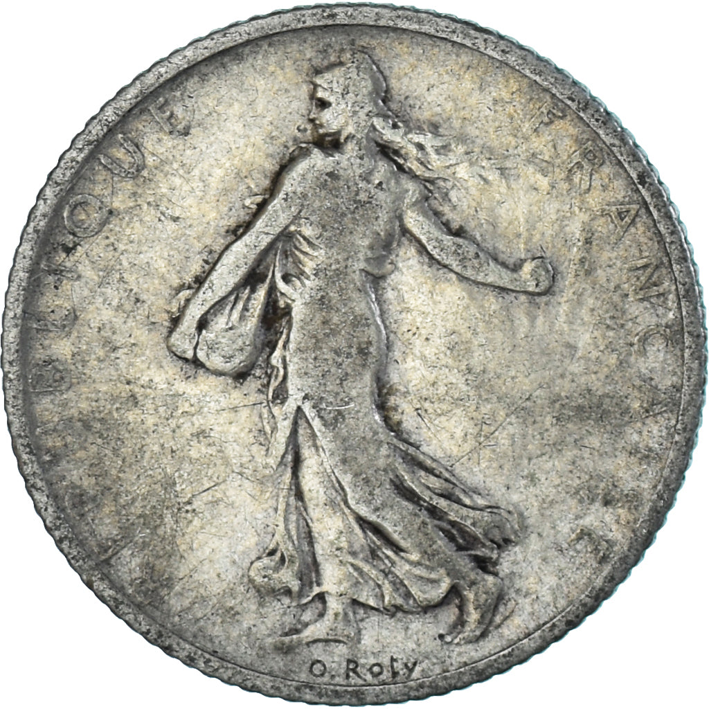 Moneta, Francia, Semeuse, Franc, 1904, Paris, MB+, Argento, KM:844.1