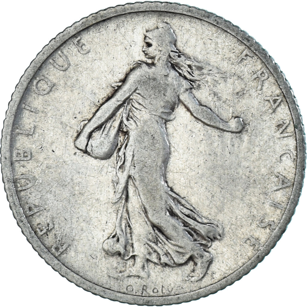 Moneta, Francia, Semeuse, Franc, 1904, Paris, MB+, Argento, KM:844.1