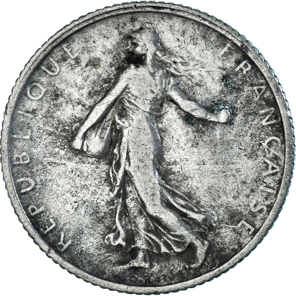 Moneta, Francia, Semeuse, Franc, 1904, Paris, MB+, Argento, KM:844.1