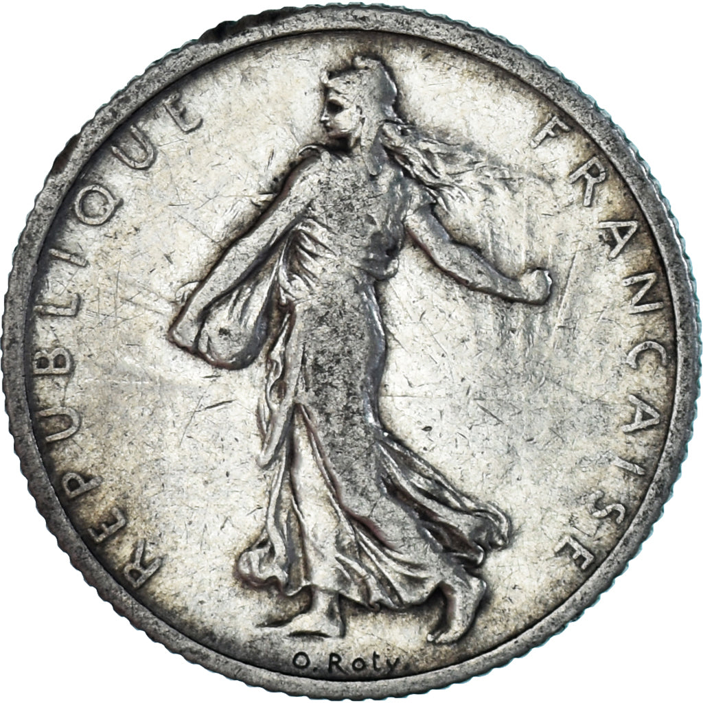 Munten, Frankrijk, Semeuse, Franc, 1904, Paris, FR+, Zilver, KM:844.1