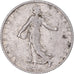 Moneda, Francia, Semeuse, Franc, 1910, Paris, BC+, Plata, KM:844.1, Gadoury:467