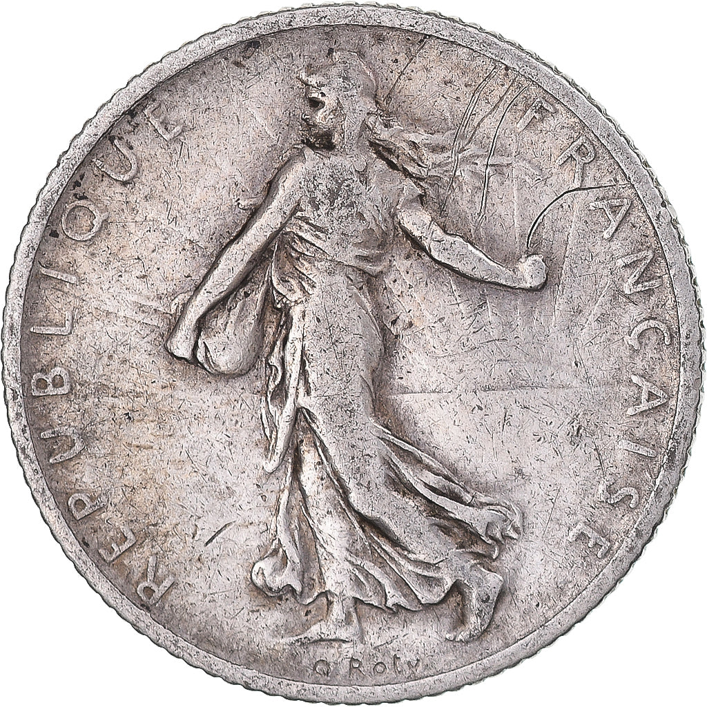 Moneta, Francia, Semeuse, Franc, 1914, Paris, BB, Argento, KM:844.1, Gadoury:467