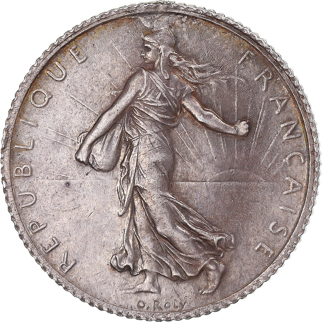 Coin, France, Semeuse, Franc, 1920, Paris, AU(55-58), Silver, KM:844.1