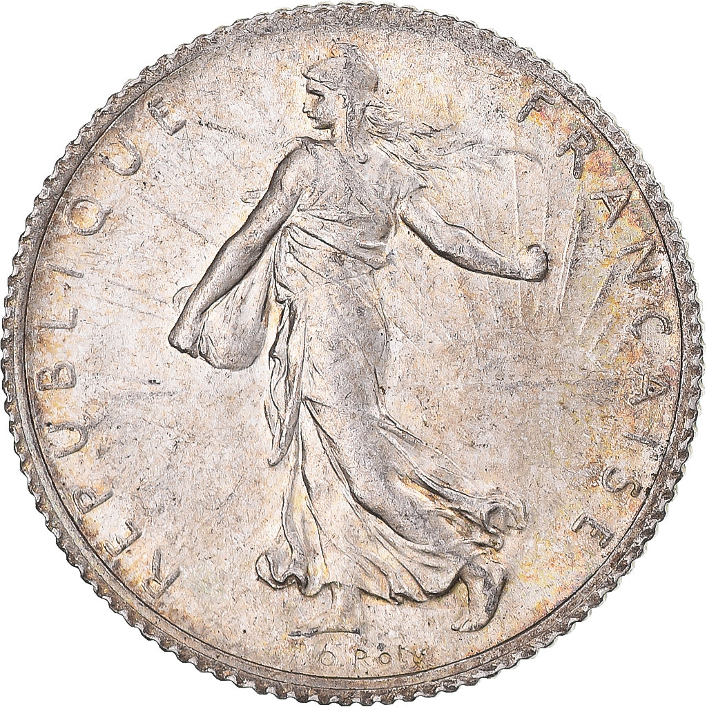 Coin, France, Semeuse, Franc, 1920, Paris, AU(55-58), Silver, KM:844.1