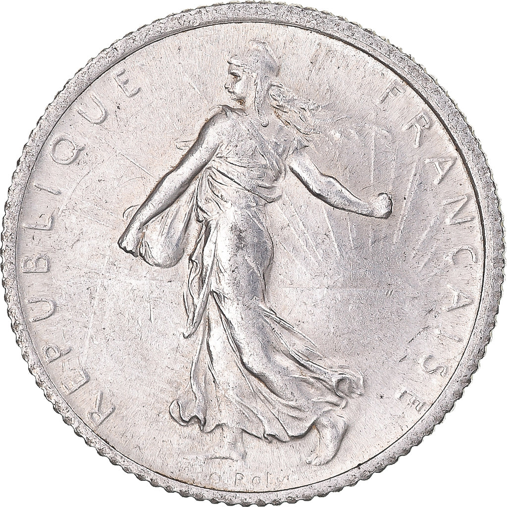 Moneda, Francia, Semeuse, Franc, 1920, Paris, EBC+, Plata, KM:844.1, Gadoury:467