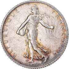 Coin, France, Semeuse, Franc, 1915, Paris, MS(60-62), Silver, KM:844.1