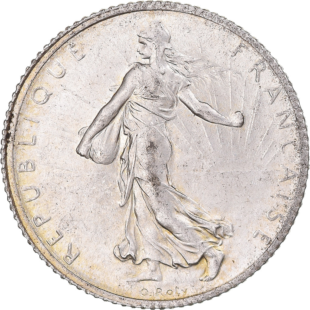 Moneta, Francia, Semeuse, Franc, 1915, Paris, SPL, Argento, KM:844.1