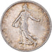 Moneta, Francia, Semeuse, Franc, 1917, Paris, SPL, Argento, KM:844.1