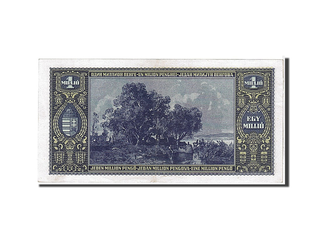 Banknote, Hungary, 1,000,000 Pengö, 1945, KM:122, AU(55-58)