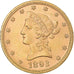 Coin, United States,Coronet Head,$10,1893, Philadelphia, Gold, AU(50-53), KM 102