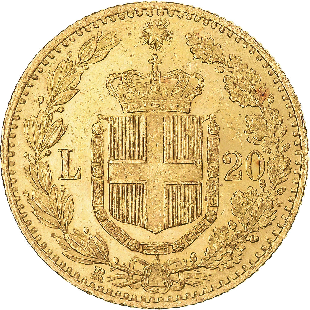 Moneta, Italia, Umberto I, 20 Lire, 1882, Rome, SPL-, Oro, KM:21