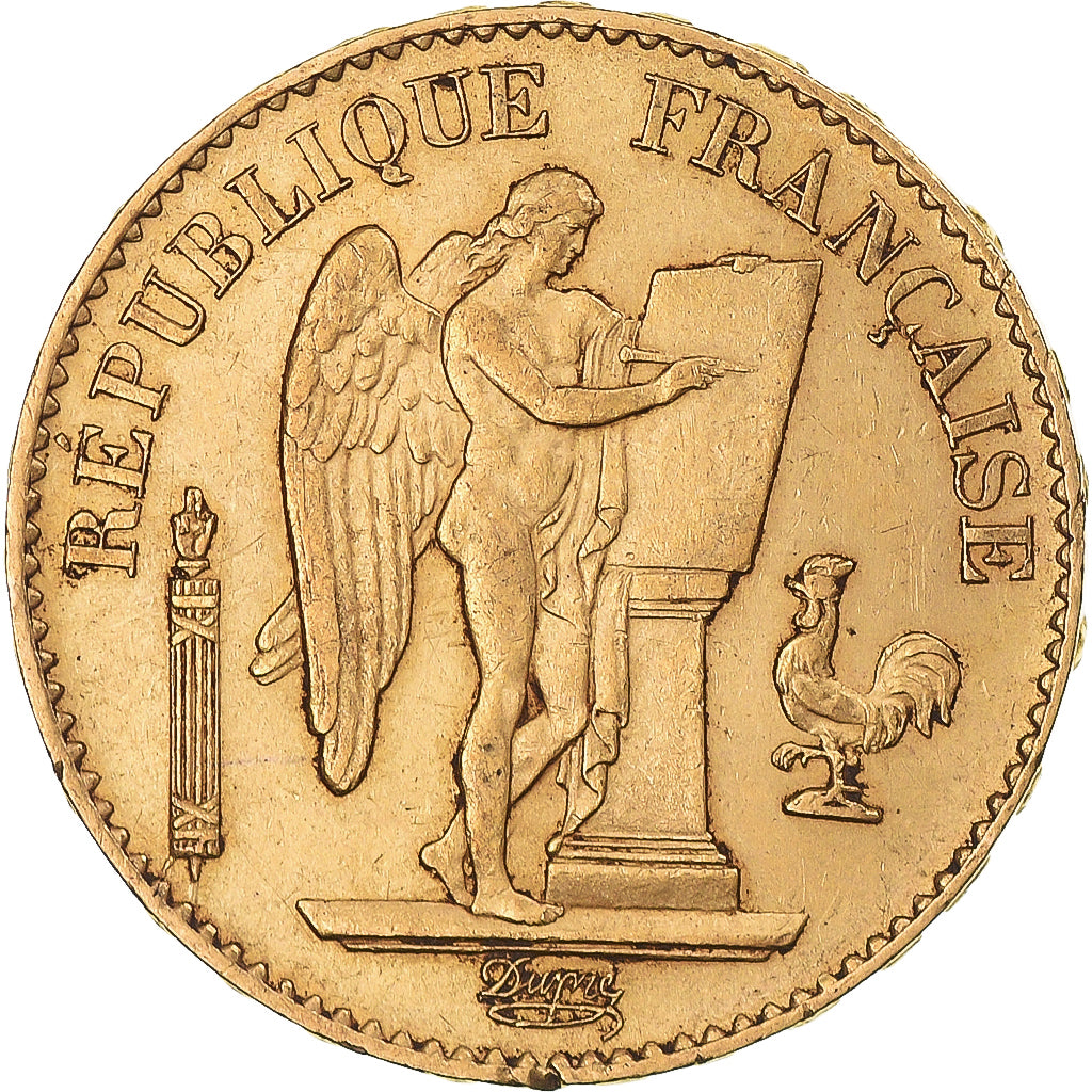 Munten, Frankrijk, Génie, 20 Francs, 1886, Paris, ZF+, Goud, KM:825