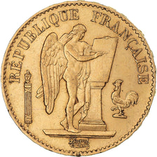 Munten, Frankrijk, Génie, 20 Francs, 1886, Paris, ZF+, Goud, KM:825