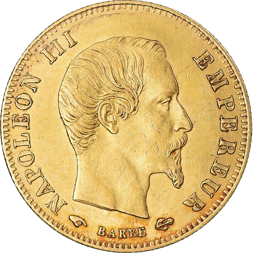 Coin, France, Napoleon III, 5 Francs, 1859, Paris, AU(55-58), Gold, Gadoury:1001