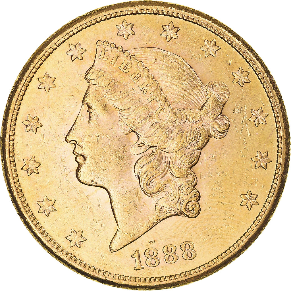 Monnaie, États-Unis, Liberty Head, $20, Double Eagle, 1888, U.S. Mint, San