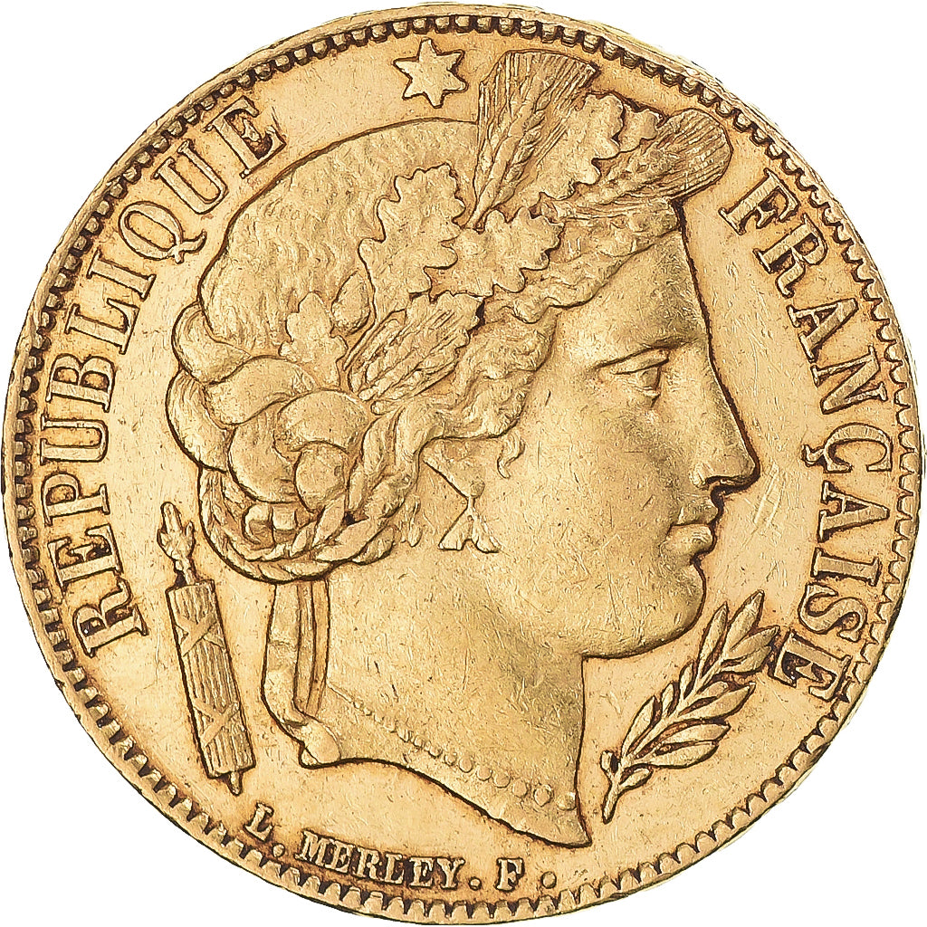 Munten, Frankrijk, Cérès, 20 Francs, 1851, Paris, ZF+, Goud, KM:762, Le