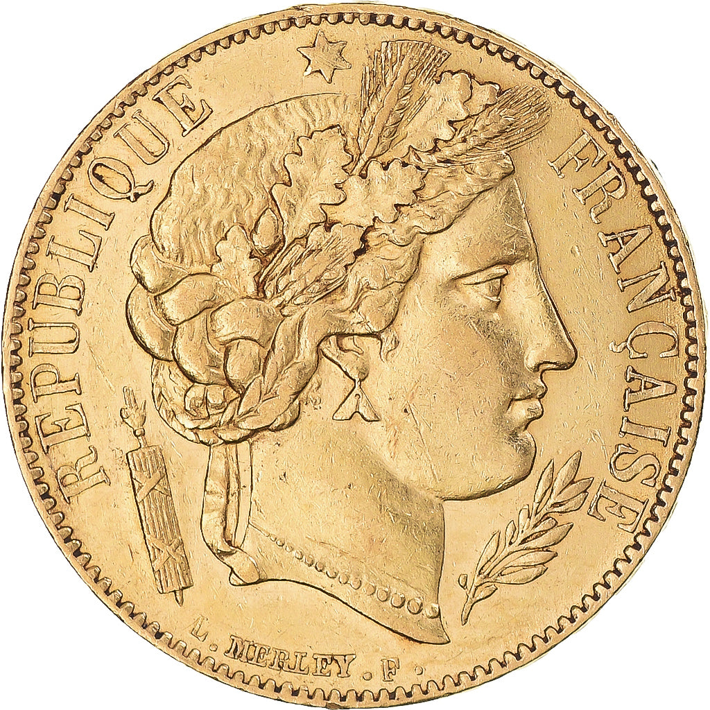 Coin, France, Cérès, 20 Francs, 1850, Paris, Oreille basse, AU(55-58), Gold