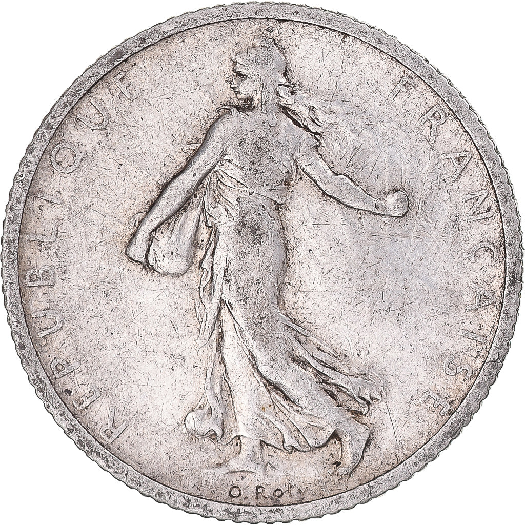 France, Semeuse, Franc, 1902, Paris, VF(20-25), Silver, KM:844.1, Gadoury:467