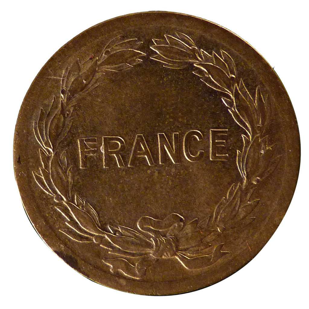 FRANCE, France Libre, 2 Francs, 1944, Philadelphia, KM #905, AU(55-58), Brass,..