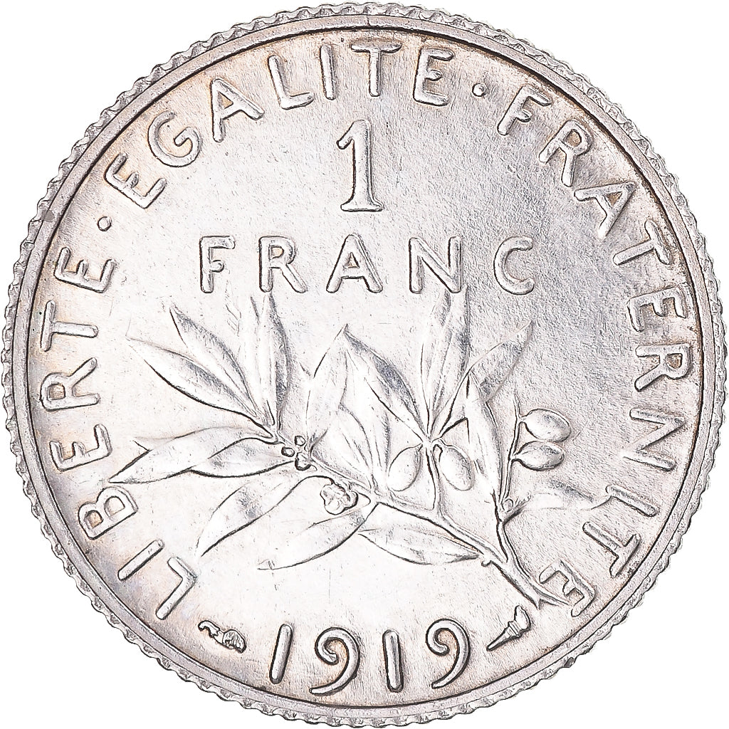 Francia, Semeuse, Franc, 1919, SPL, Argento, Gadoury:467