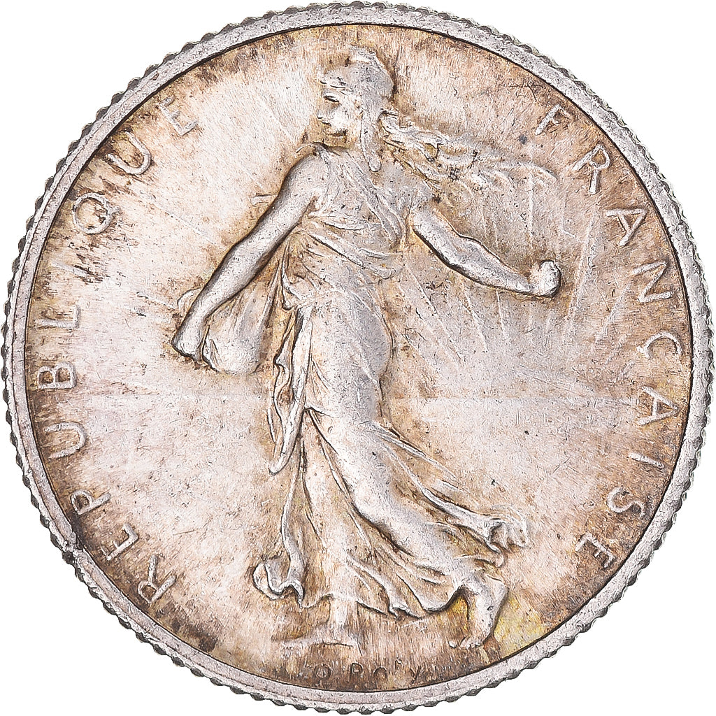 Moneda, Francia, Semeuse, Franc, 1919, Paris, SC, Plata, KM:844.1, Gadoury:467