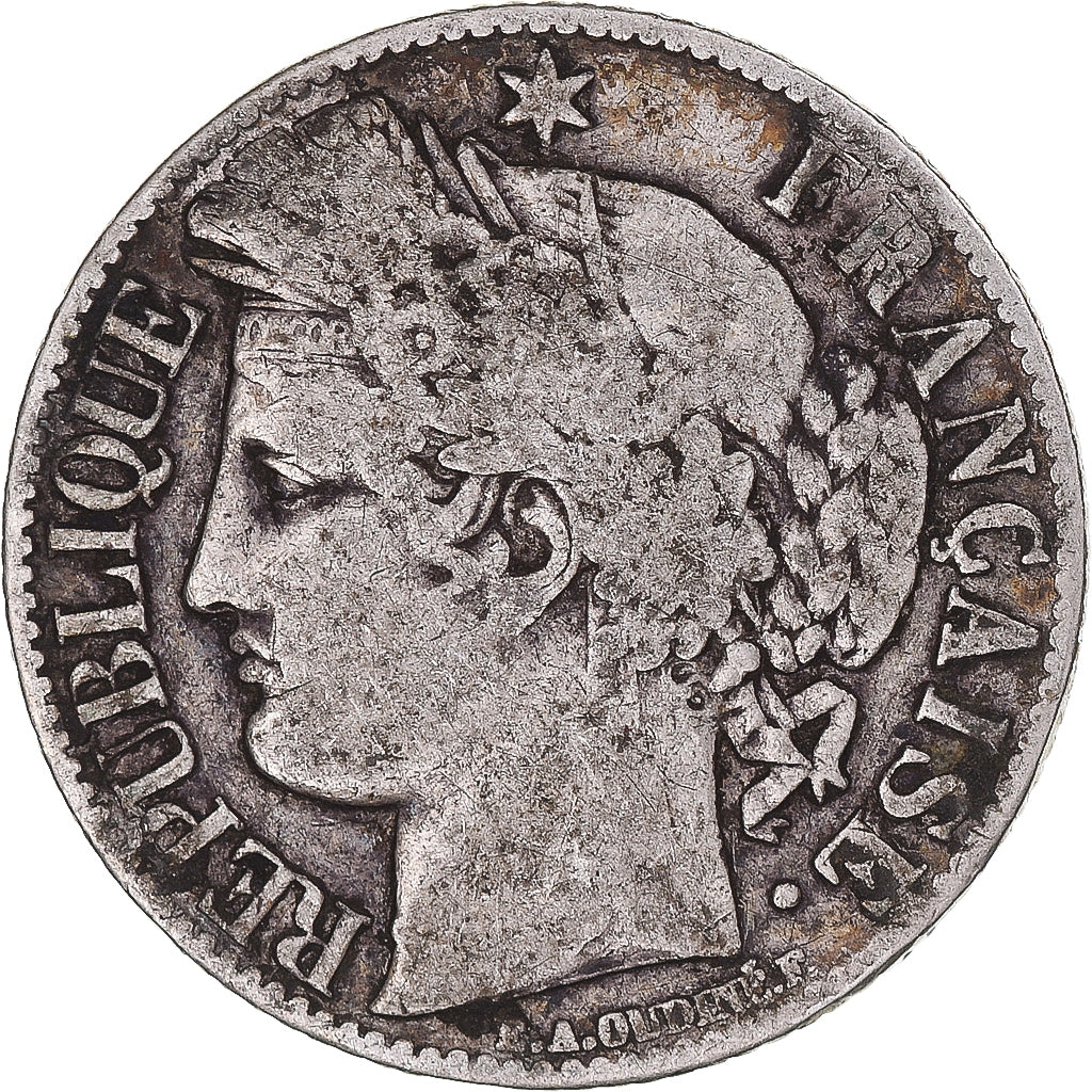 Moneda, Francia, Cérès, Franc, 1887, Paris, MBC, Plata, KM:822.1