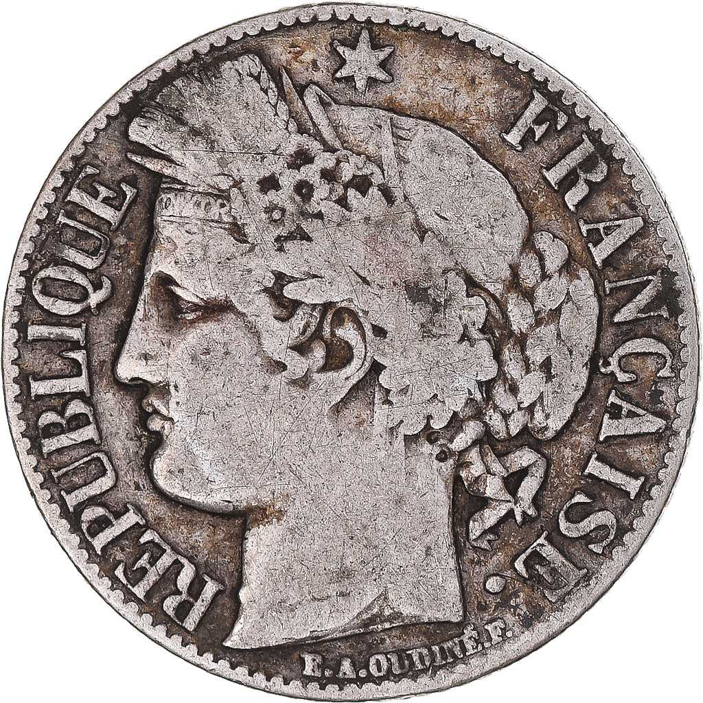 Moneta, Francia, Cérès, Franc, 1888, Paris, MB, Argento, KM:822.1