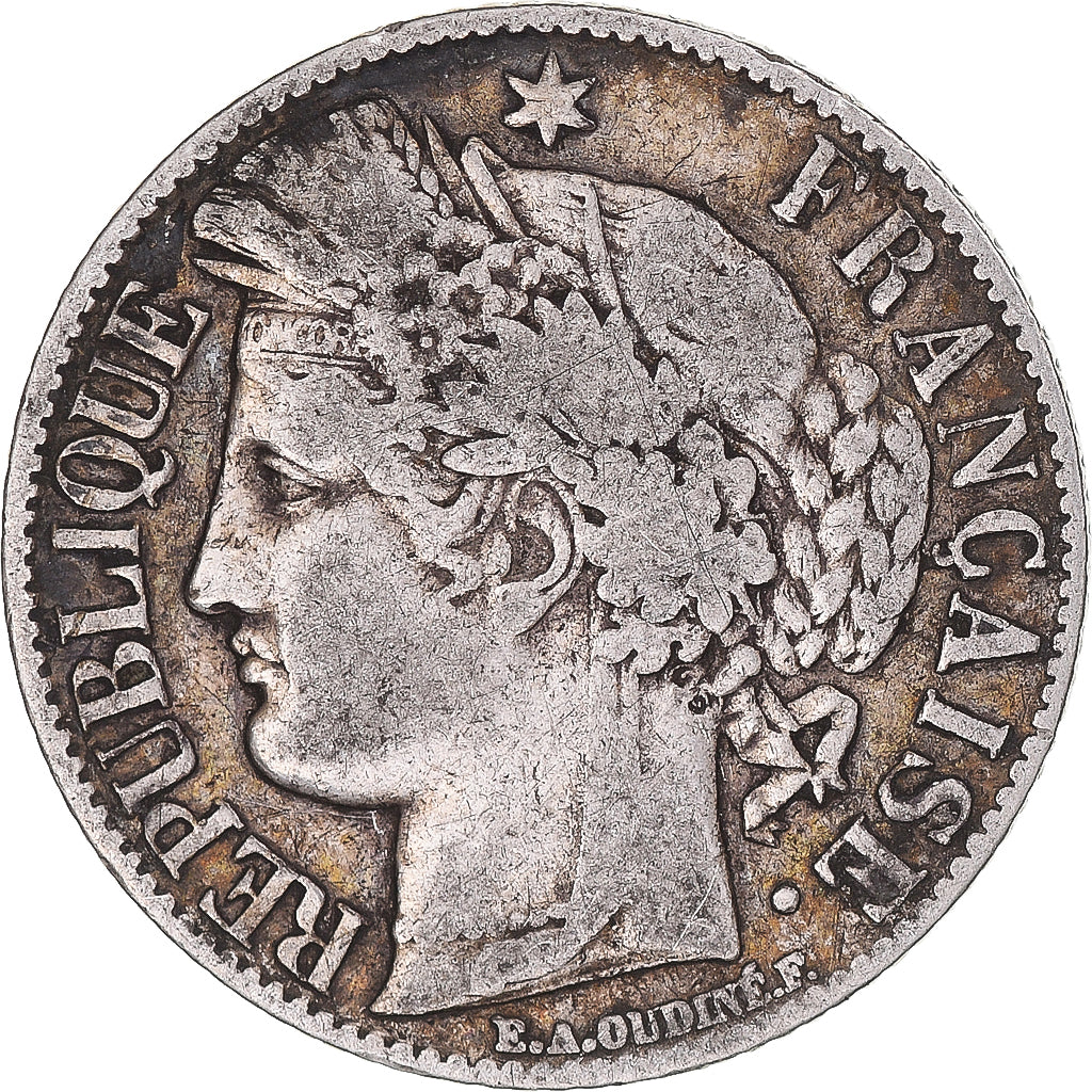 Moneta, Francia, Cérès, Franc, 1888, Paris, MB, Argento, KM:822.1