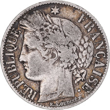 Moneta, Francia, Cérès, Franc, 1888, Paris, MB, Argento, KM:822.1