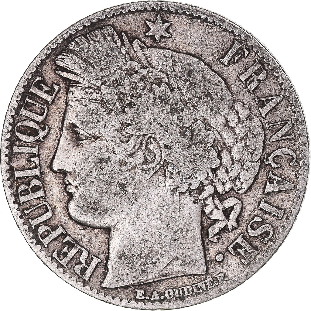 Moneta, Francja, Cérès, Franc, 1888, Paris, VF(20-25), Srebro, KM:822.1