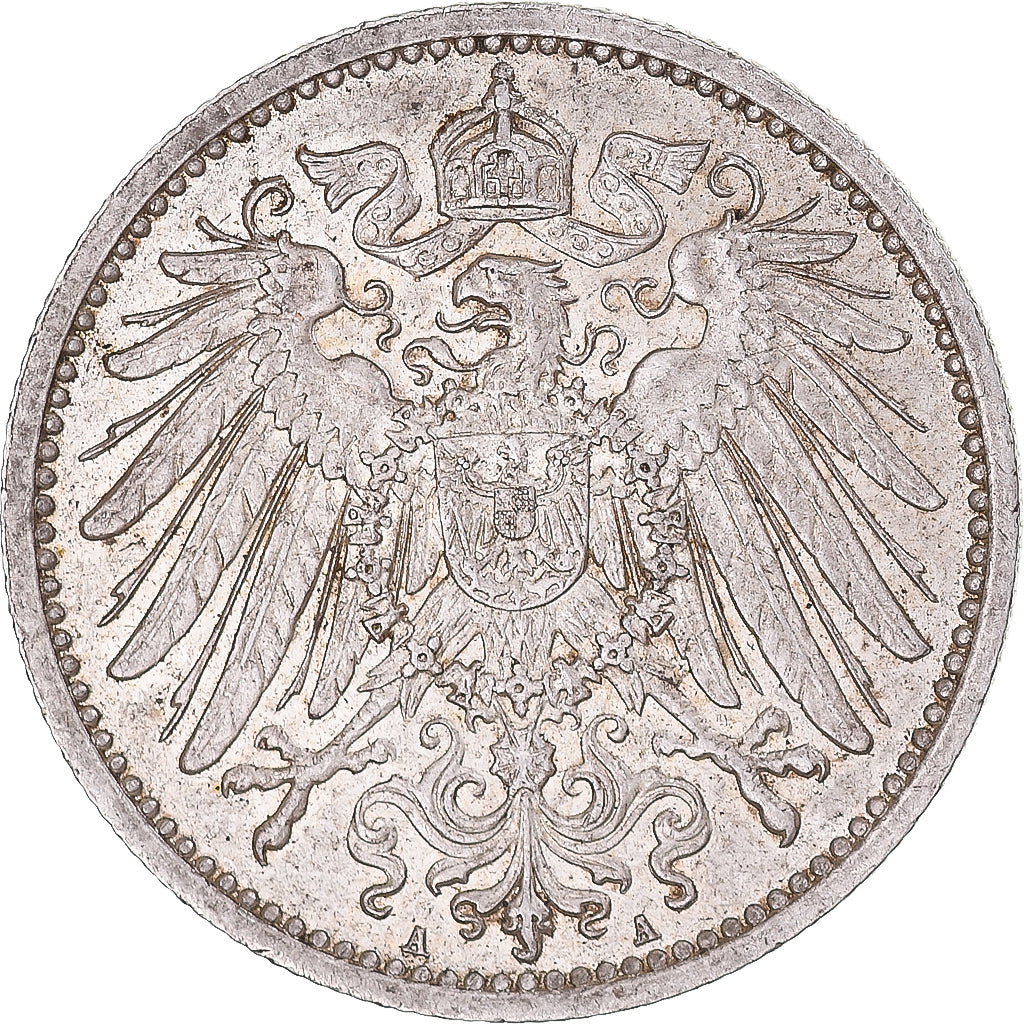 Münze, GERMANY - EMPIRE, Wilhelm II, Mark, 1911, Berlin, VZ, Silber, KM:14