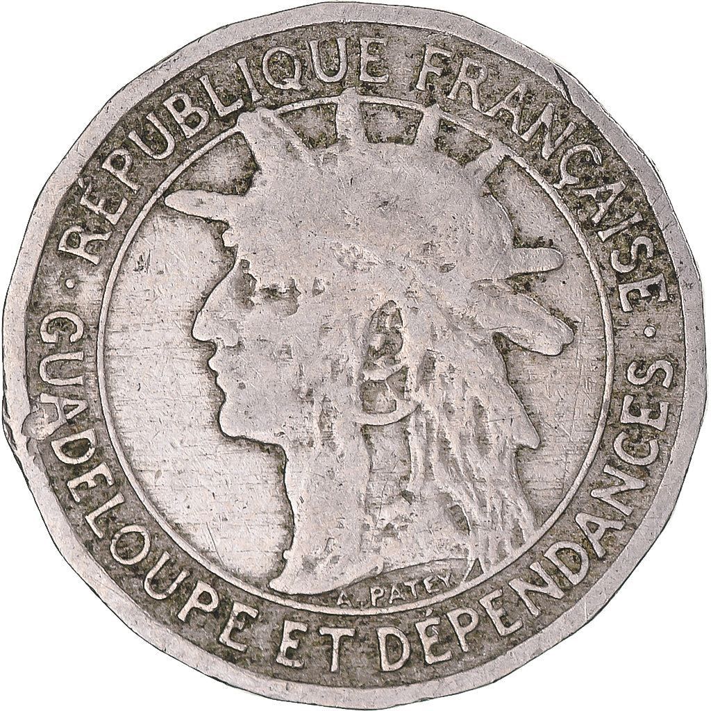 Moneta, Guadalupe, 50 Centimes, 1903, Paris, MB+, Rame-nichel, KM:45