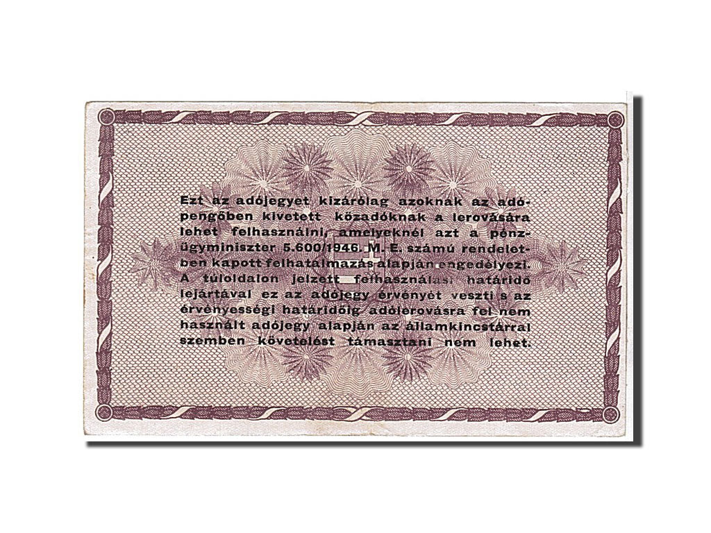 Banknote, Hungary, 100,000 (Egyszázezer) Adópengö, 1946, KM:144e, EF(40-45)
