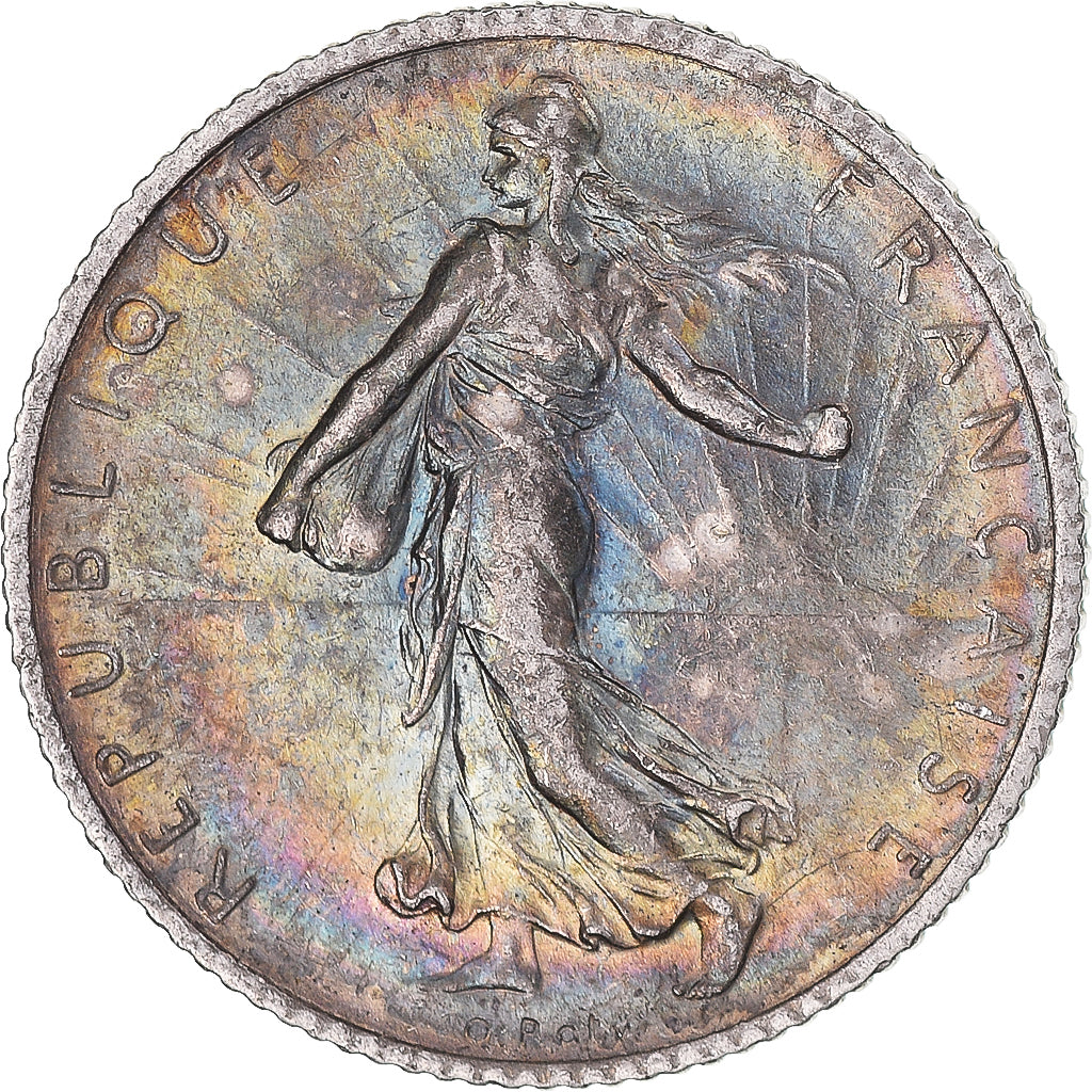 Moneta, Francia, Semeuse, Franc, 1915, Paris, SPL, Argento, KM:844.1