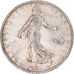 Moneta, Francia, Semeuse, Franc, 1909, Paris, MB+, Argento, KM:844.1