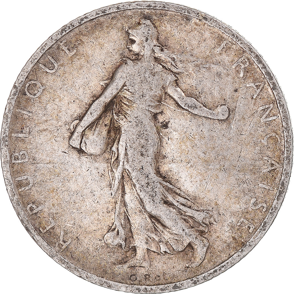 Coin, France, Semeuse, Franc, 1901, Paris, VF(30-35), Silver, KM:844.1