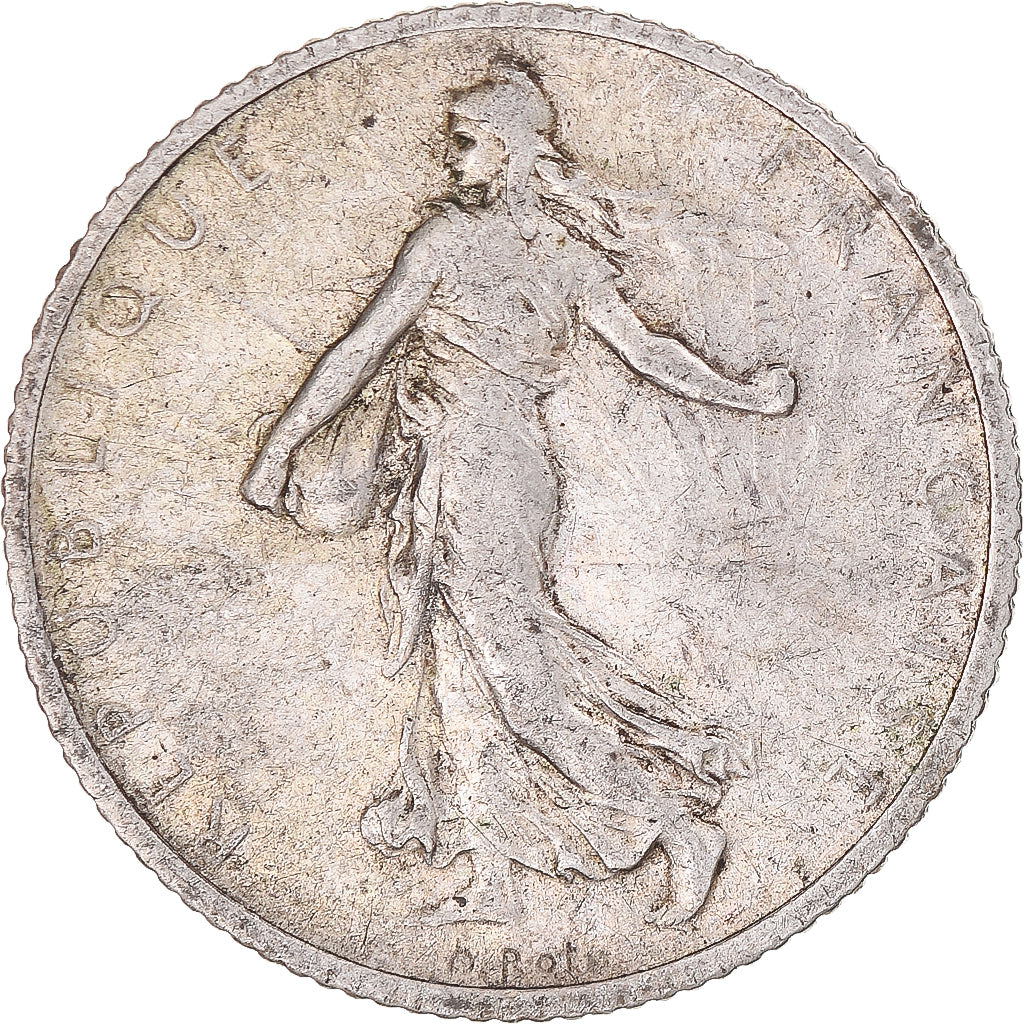 Coin, France, Semeuse, Franc, 1912, VF(30-35), Silver, Gadoury:467