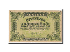 Banknot, Węgry, 50,000 (Ötvenezer) Adópengö, 1946, KM:138b, VF(30-35)