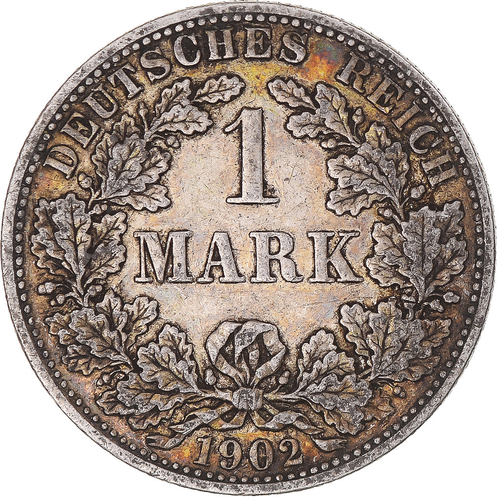 Coin, GERMANY - EMPIRE, Wilhelm II, Mark, 1902, Muldenhütten, AU(50-53)