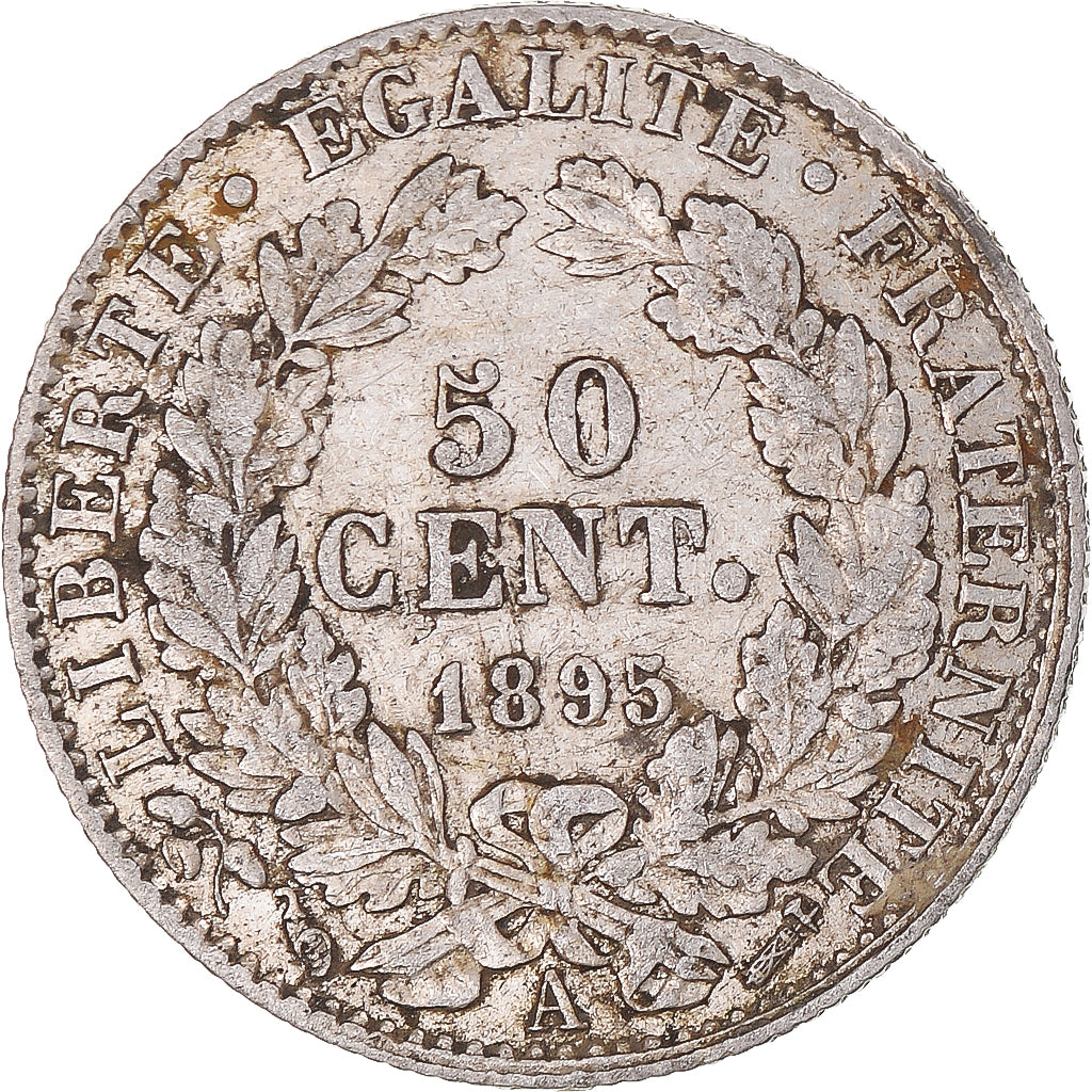 Münze, Frankreich, Cérès, 50 Centimes, 1895, Paris, SS, Silber, KM:834.1
