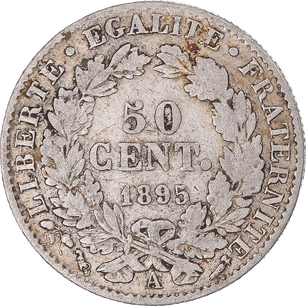Münze, Frankreich, Cérès, 50 Centimes, 1895, Paris, SS, Silber, KM:834.1