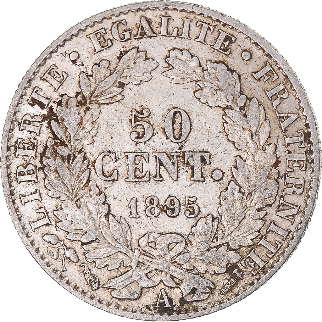 Münze, Frankreich, Cérès, 50 Centimes, 1895, Paris, SS, Silber, KM:834.1