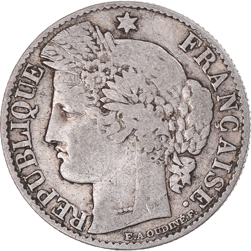 Moneta, Francja, Cérès, 50 Centimes, 1895, Paris, VF(30-35), Srebro, KM:834.1